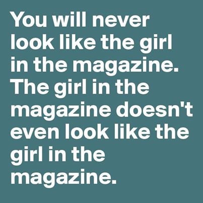 the girl in the magazine