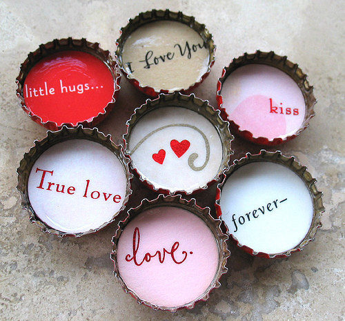 Love Note Bottle Caps Love Note Bottle Caps