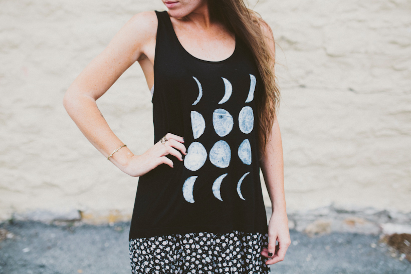 Moon Phase Shirt Tutorial
