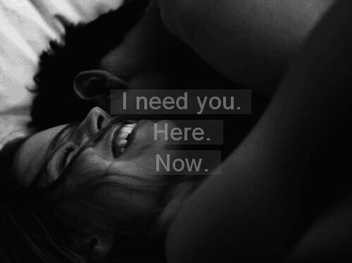 I need you here, now I need you here, now