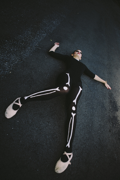 DIY Skeleton Tights