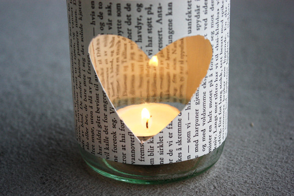 DIY Glass Jar Tealight Holder