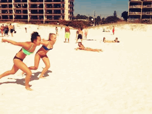 Cartwheels at the beach
