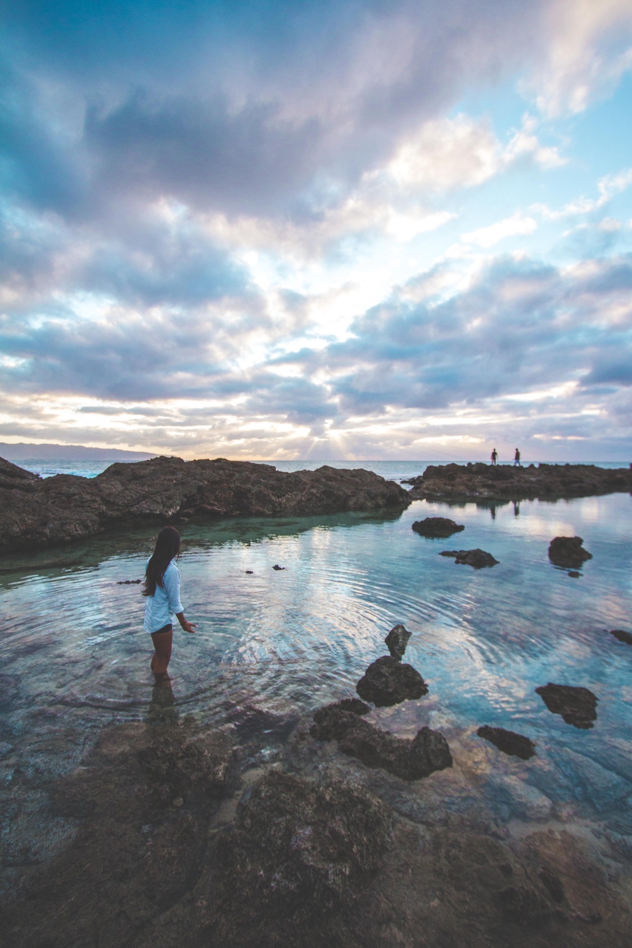 Wading in the water Wading in the water