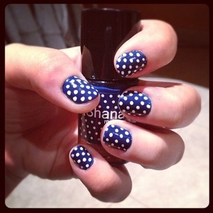 Polka Dot Navy Nails Pictures, Photos, and Images for Facebook, Tumblr ...