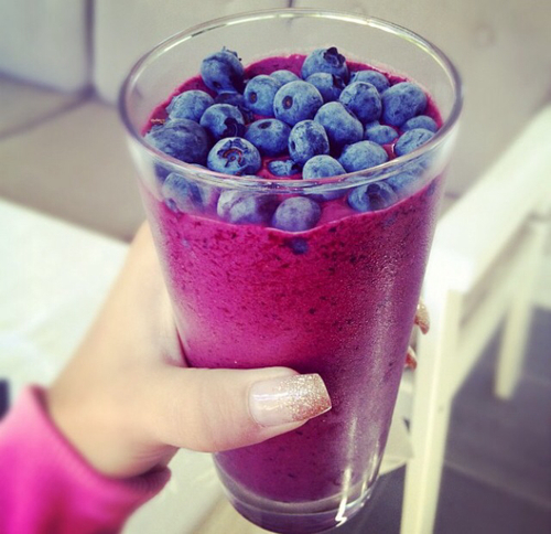 Blueberry smoothie