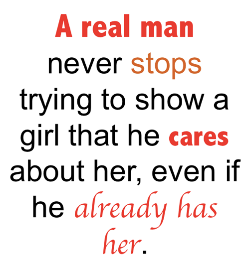 A real man