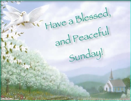 Have a blessed and peaceful Sunday Have a blessed and peaceful Sunday