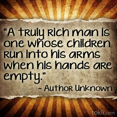 A truly rich man A truly rich man