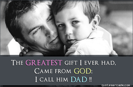 I call him dad