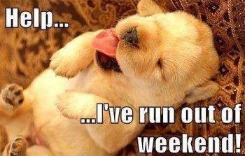Ive run out of weekend