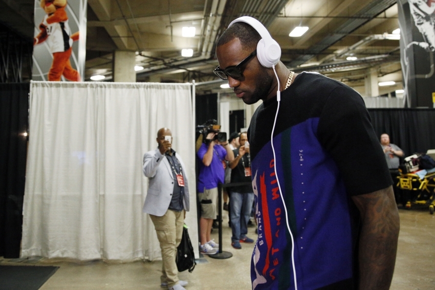 heading to the game (Lebron James)