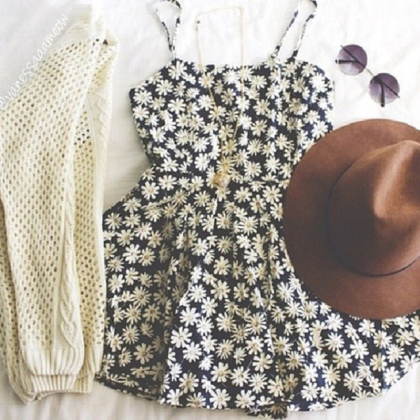 Daisy Print Summer Dress Daisy Print Summer Dress