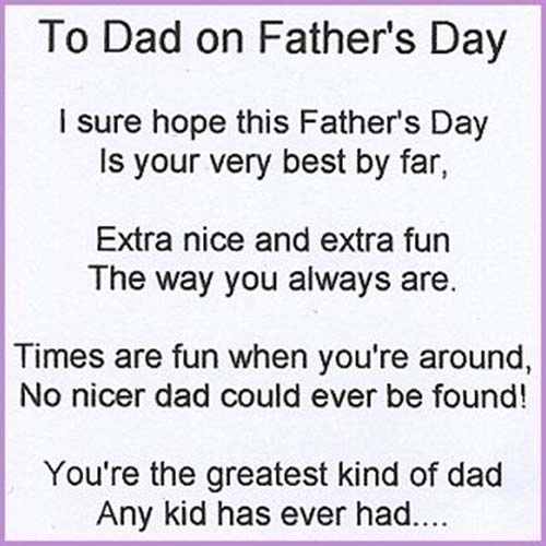 To Dad on Fathers Day To Dad on Fathers Day