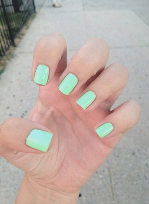 teal green nails teal green nails
