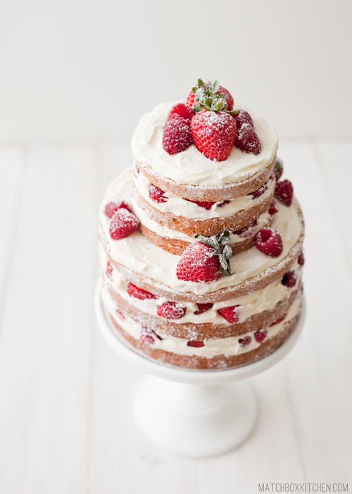 Strawberry dessert cake
