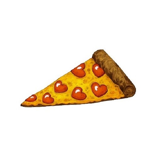 Pizza with heart pepperoni Pizza with heart pepperoni