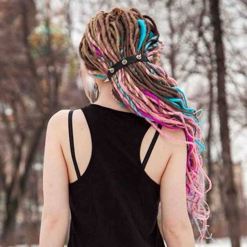 Colorful dreads