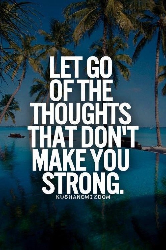Let go of thoughts Let go of thoughts