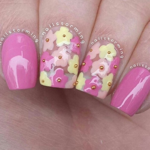 Floral nails