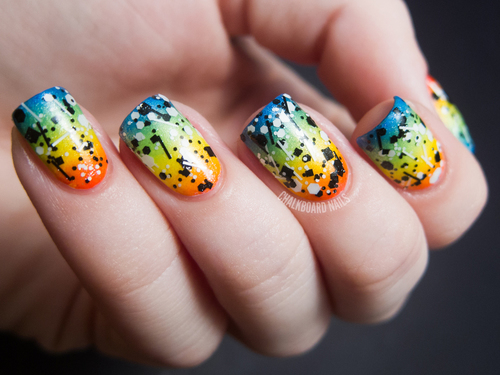 Splatter nails Splatter nails