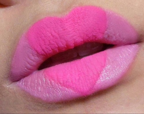 Pink heart lips Pink heart lips
