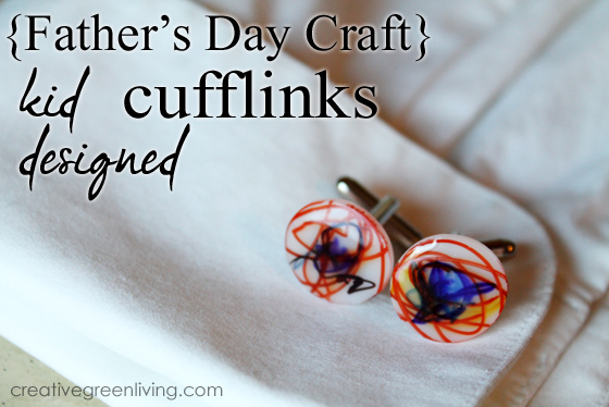 DIY Fathers Day Cuff Links