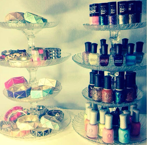 Bracelet and nail polish organization Bracelet and nail polish organization