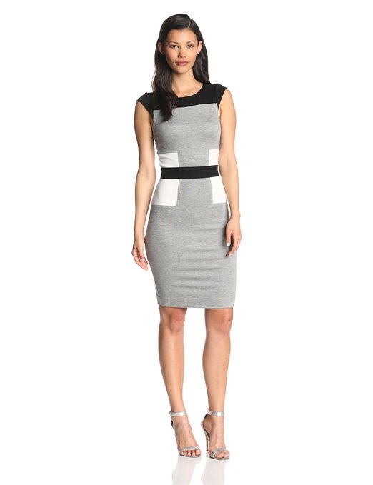 French Connection Women's Manhattan Jersey Block Dress French Connection Women's Manhattan Jersey Block Dress