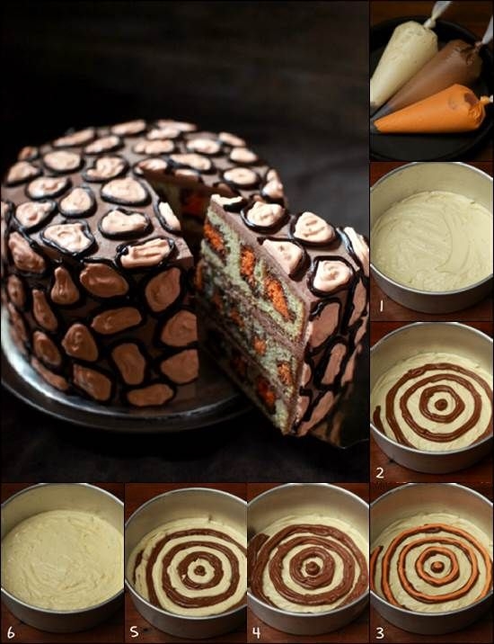 DIY Creative Leopard Cake DIY Creative Leopard Cake