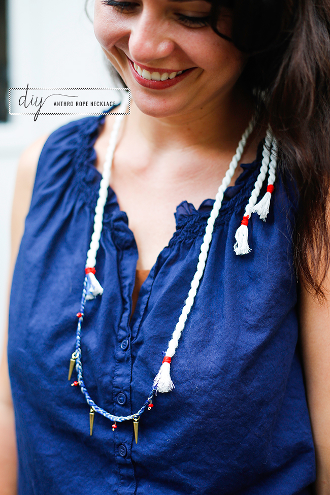 DIY Anthropologie Rope Necklace DIY Anthropologie Rope Necklace