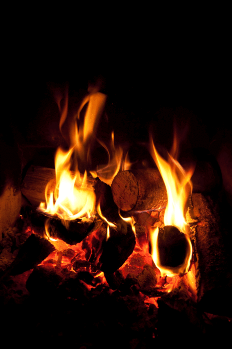 Roaring fire