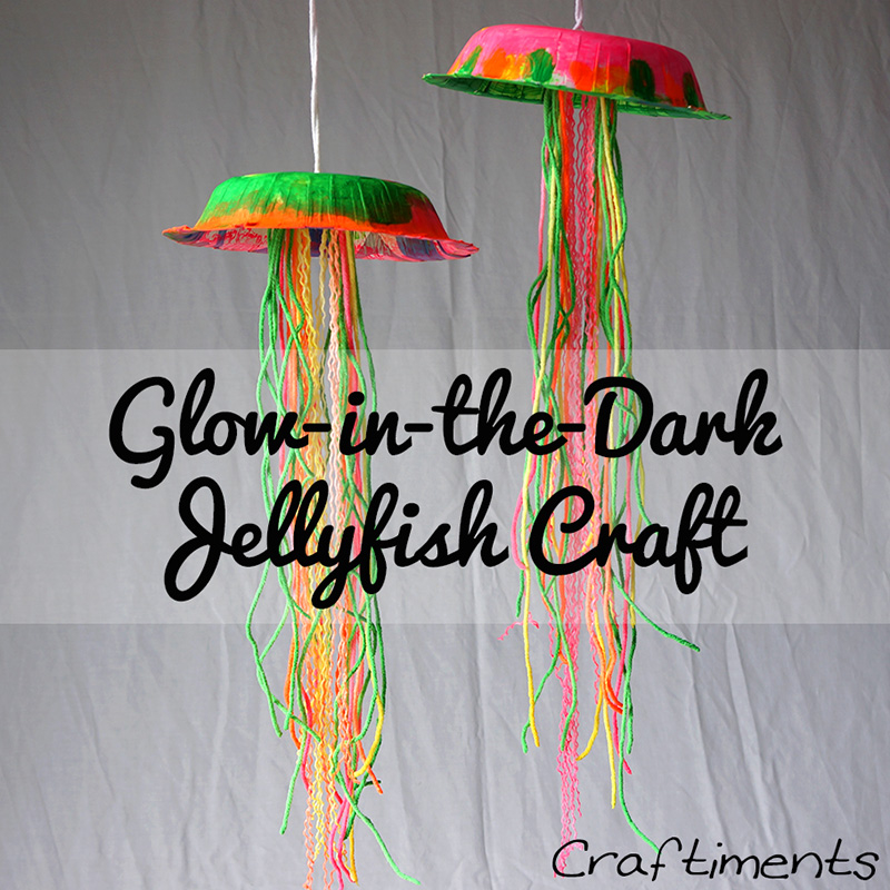 Glow in the dark jellyfish craft Glow in the dark jellyfish craft