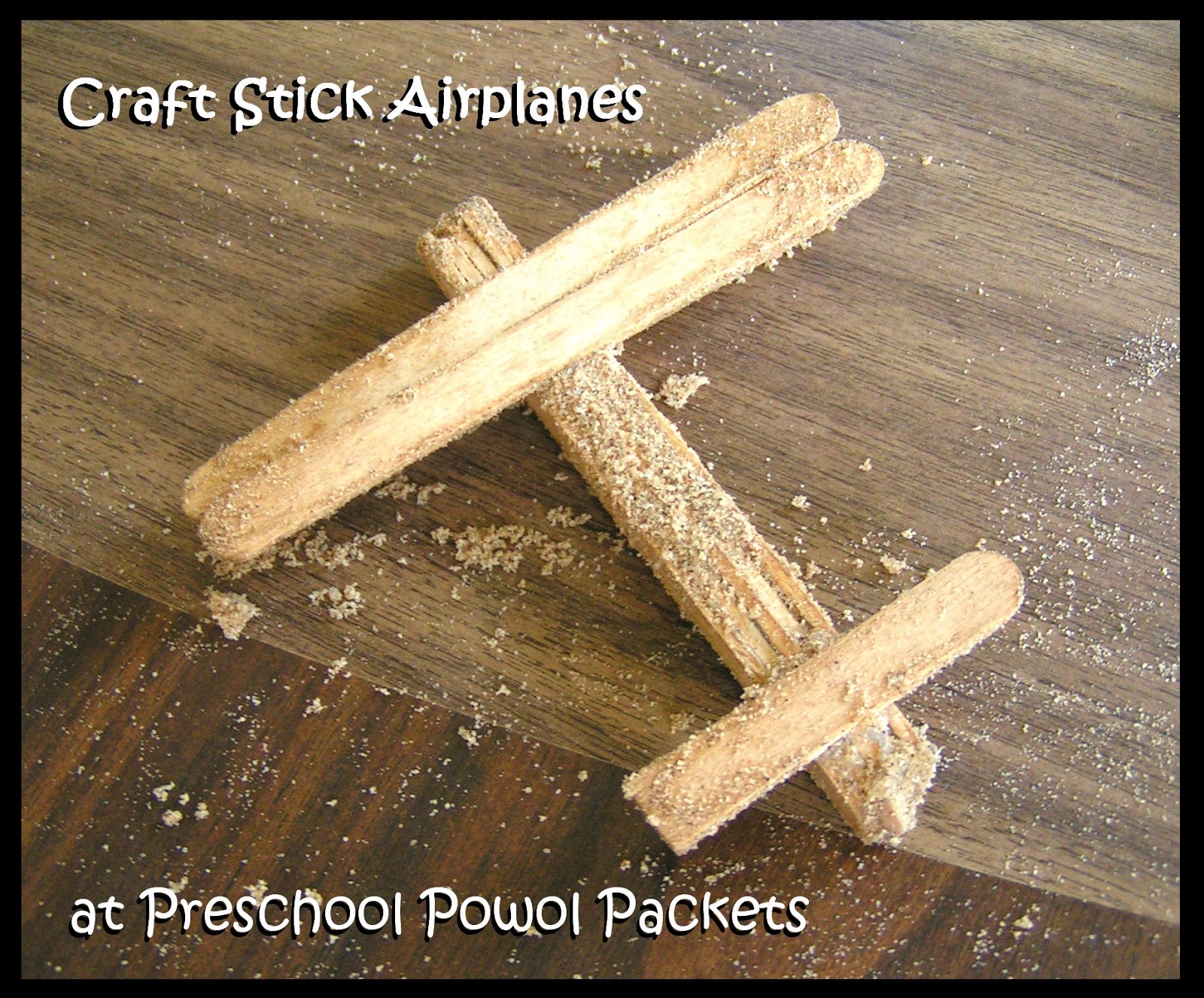 Craft stick airplanes
