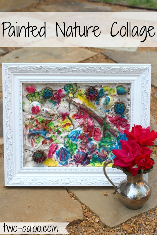 Painted nature collage