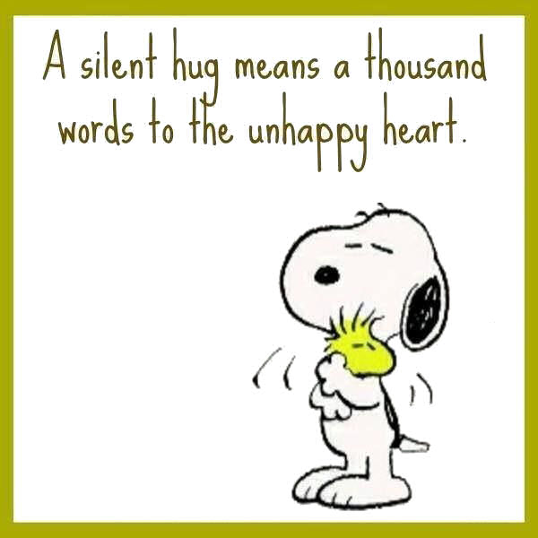 A silent hug A silent hug