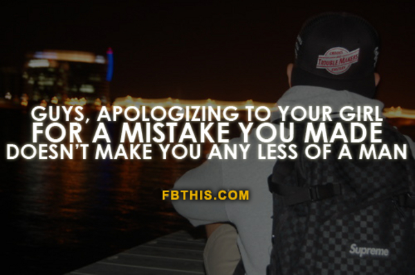 Apologizing