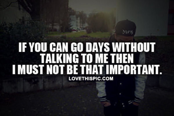 Being Important Being Important