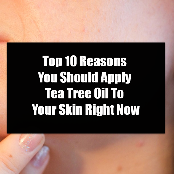 Top 10 Reasons You Should Apply Tea Tree Oil To Your Skin Right Now