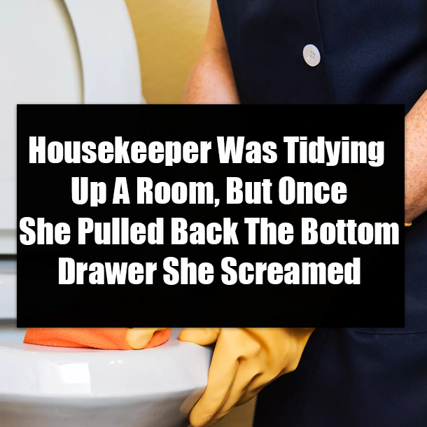 Housekeeper Was Tidying Up A Room, But Once She Pulled Back The Bottom Drawer She Screamed