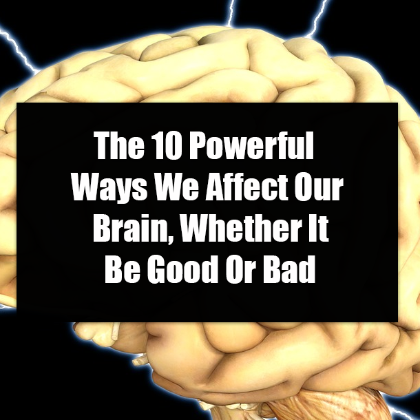 The 10 Powerful Ways We Affect Our Brain, Whether It Be Good Or Bad