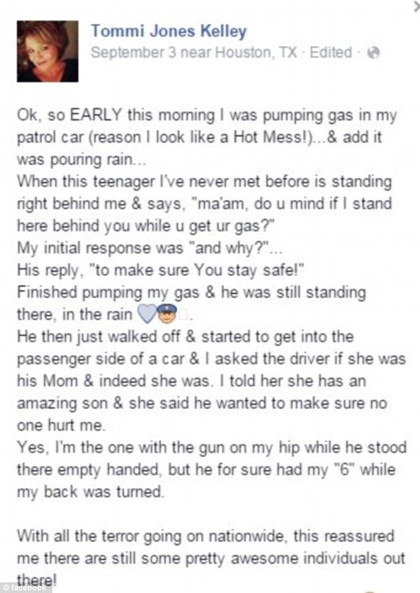 ​Female Cop Stops At Gas Station When Someone Suddenly Appears Behind Her - picture 3
