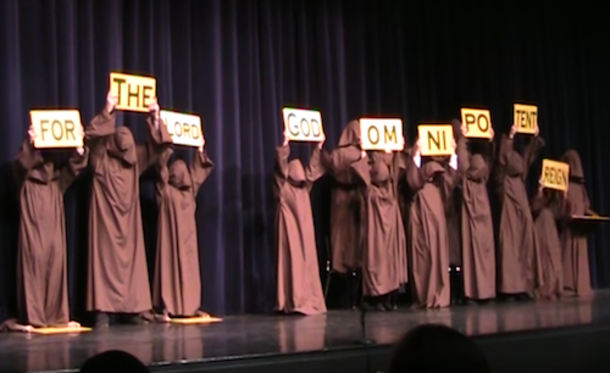 "Silent Monks" Line Up Onstage, Leave Crowd In Hysterics Singing "Hallelujah" - picture 2