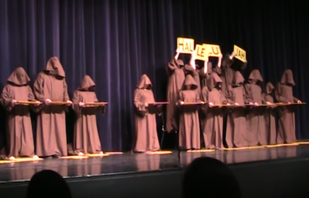 "Silent Monks" Line Up Onstage, Leave Crowd In Hysterics Singing "Hallelujah" - picture 3