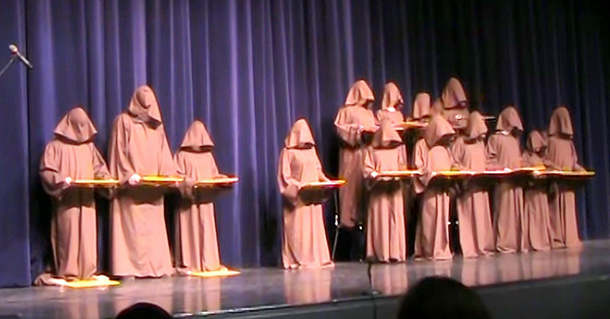 "Silent Monks" Line Up Onstage, Leave Crowd In Hysterics Singing "Hallelujah" - picture 4