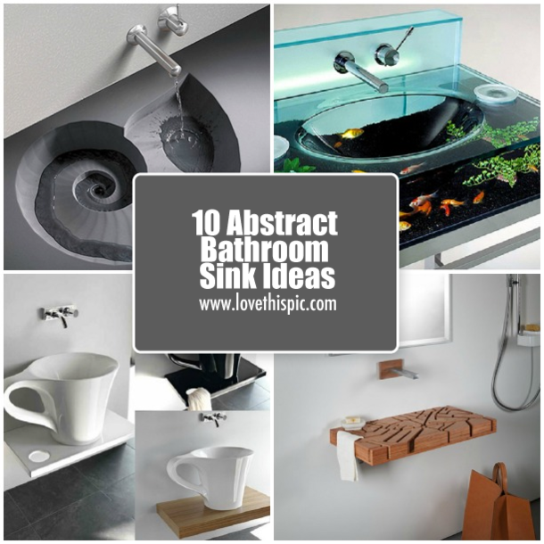 10 Abstract Bathroom Sink Ideas