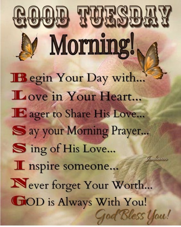 10 Amazing Tuesday Wishes & Blessings - picture 10
