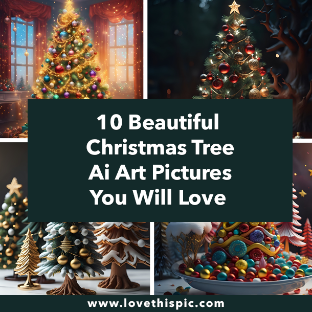 10 Beautiful Christmas Tree Ai Art Pictures You Will Love
