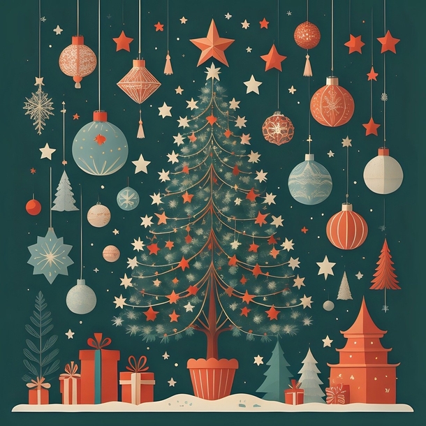 10 Beautiful Christmas Tree Ai Art Pictures You Will Love - picture 11