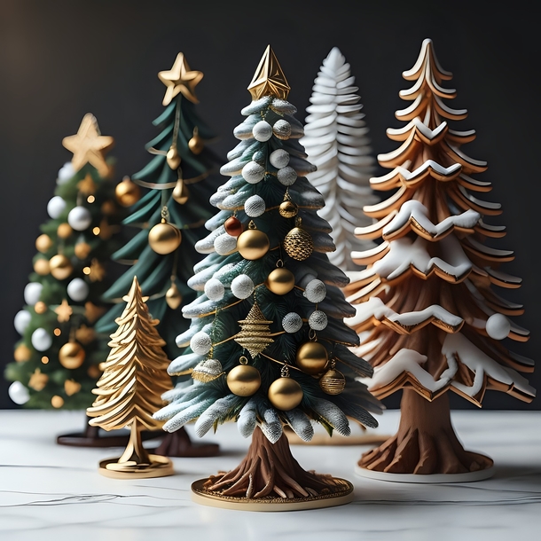 10 Beautiful Christmas Tree Ai Art Pictures You Will Love - picture 4